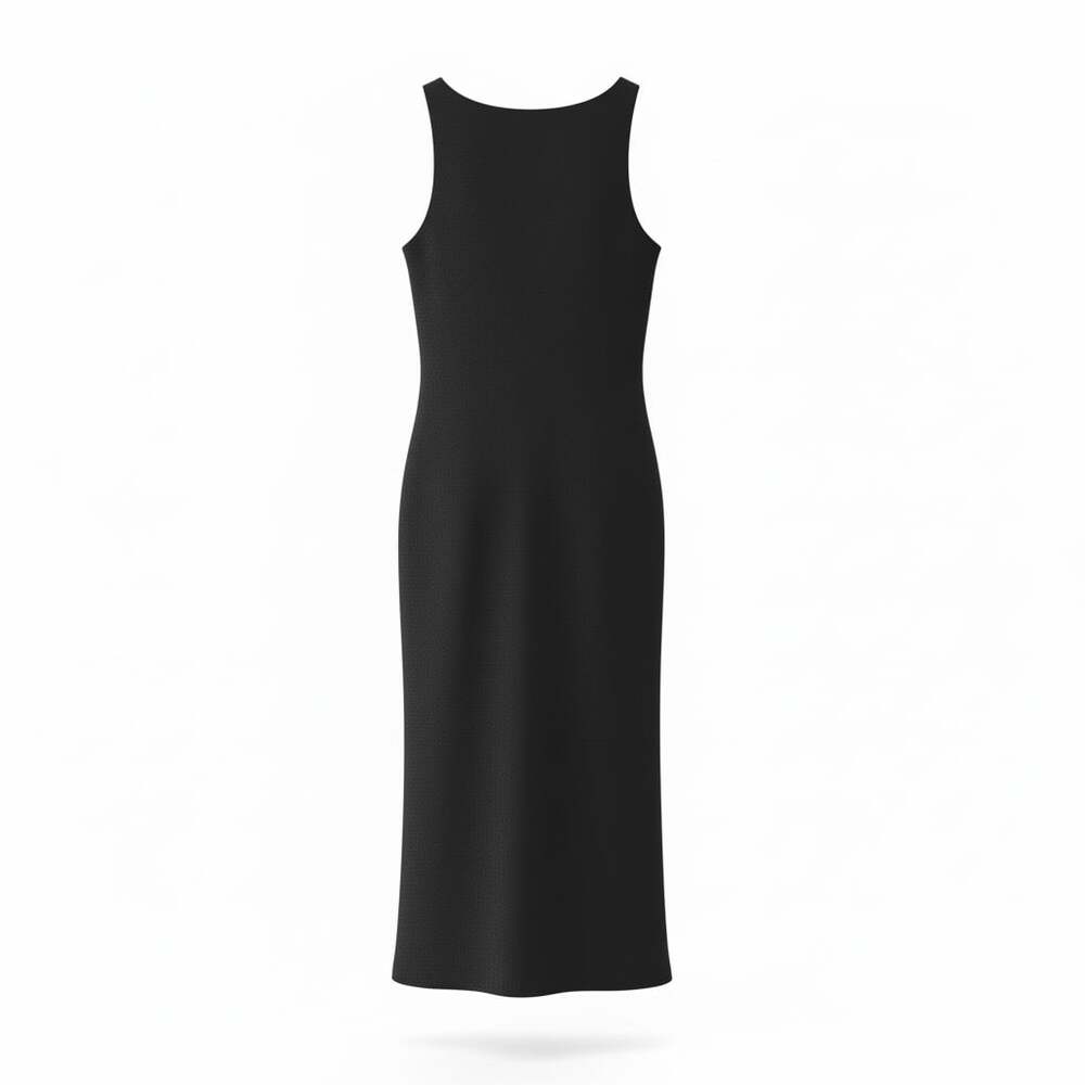Jones NY Dress Beaded Sleeveless Maxi Dress 10 Black Whimsigoth